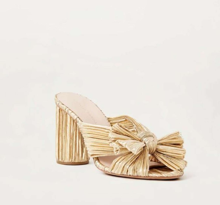 Shoes * | Penny Knot Mule Loeffler Randall Reliable Quality Gold