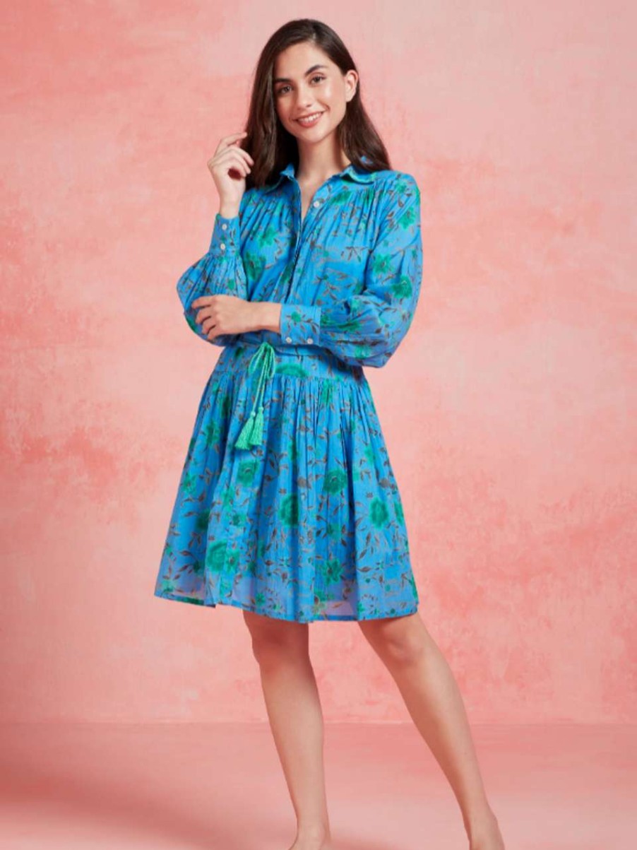 Clothing * | Hawai Dress Ro'S Garden Online Blue Jane