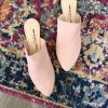 Shoes * | Raleigh Label Slides Flash Sale Blush Suede