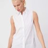 Clothing * | The Sleeveless Shirt The Shirt Typical Style White