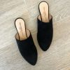 Shoes * | Raleigh Label Slides Cheap Online Black Suede