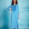 Clothing * | Clorinda Kaftan Ro'S Garden Exclusive Blue Fanny