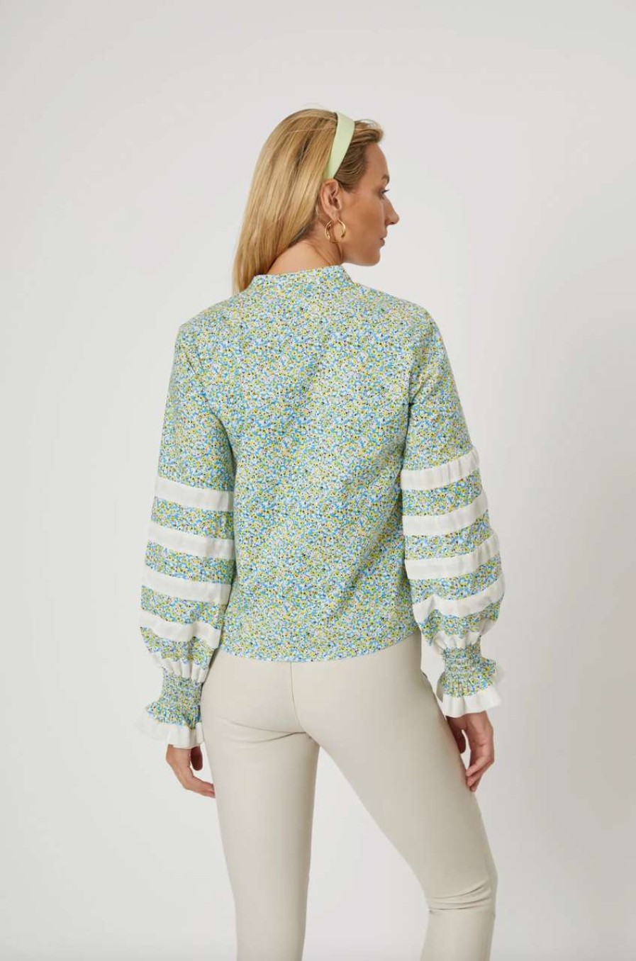 Clothing * | The Alex Shirt The Shirt Top Sell Blue Floral