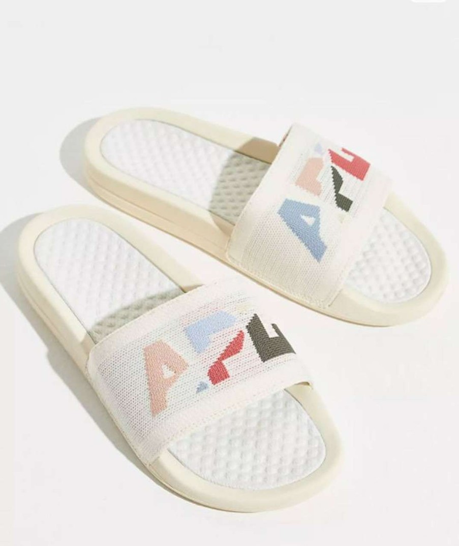 Shoes * | Women'S Big Logo Techloom Slide Apl Bargain Sale Pristine/Pastel/Blocked