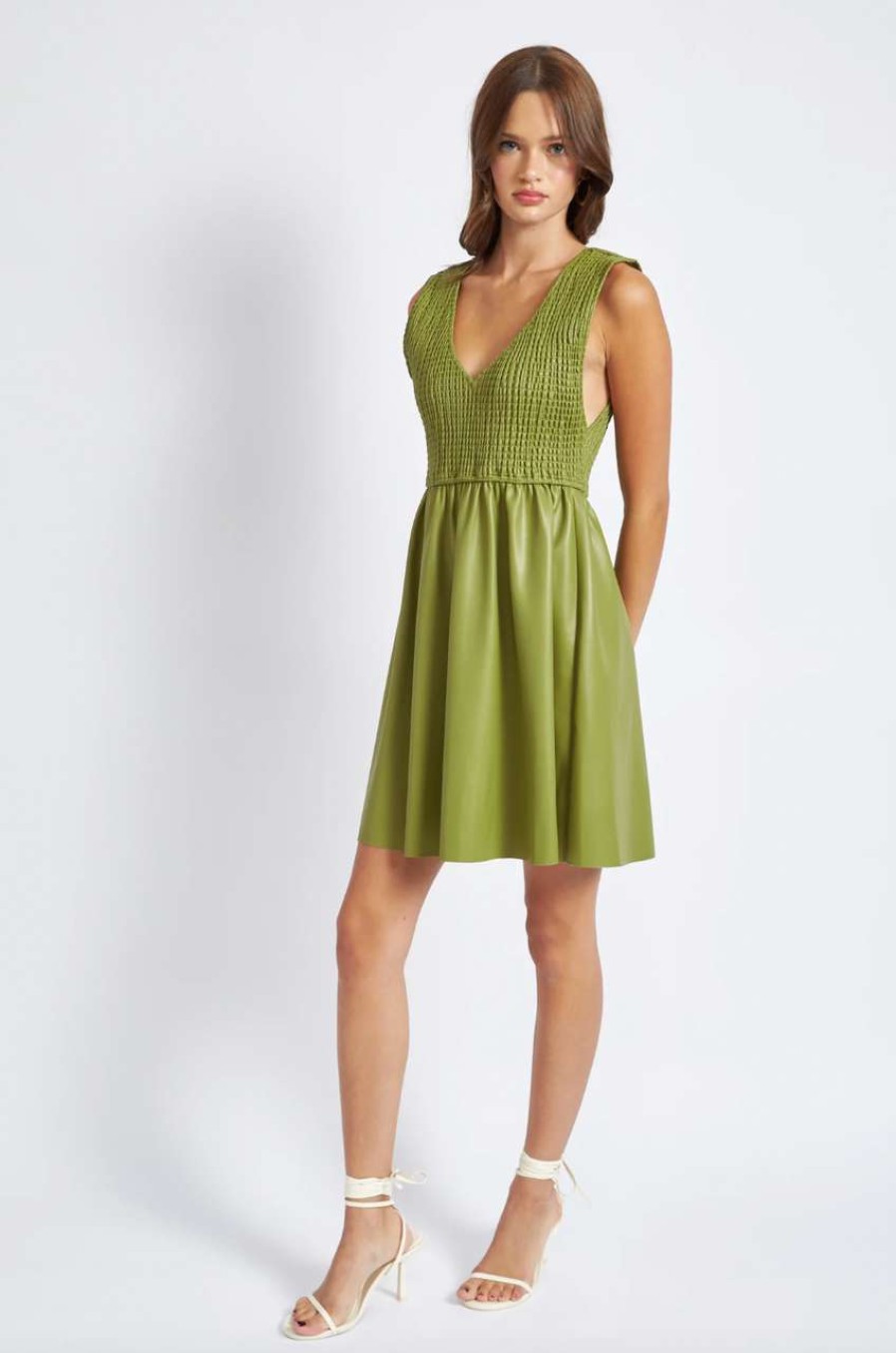 Clothing * | Remy Mini Dress En Saison Best Sellers Green