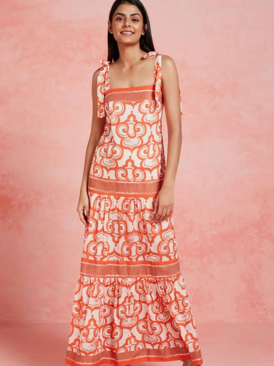 Clothing * | Vail Dress Ro'S Garden Shop Orange Jackie