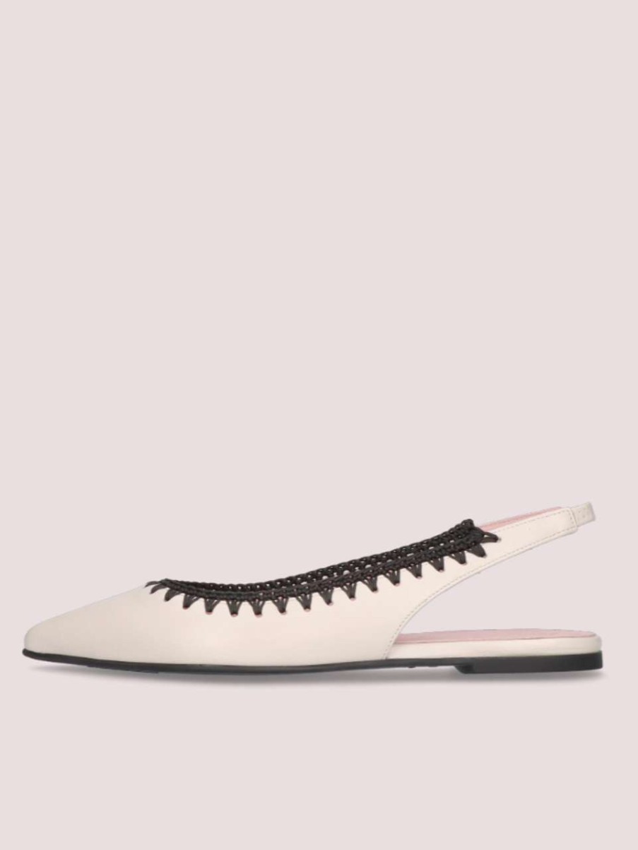 Shoes * | Ella Flat Pretty Ballerinas Best Sellers Coton Perla