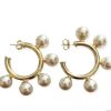 Accessories * | Gio Hoops Pearls Sheila Fajl Excellent Quality Gold