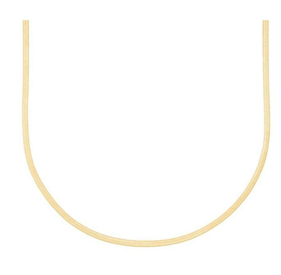 Accessories * | Python 3Mm 20 Necklace Electric Picks Shop Gold