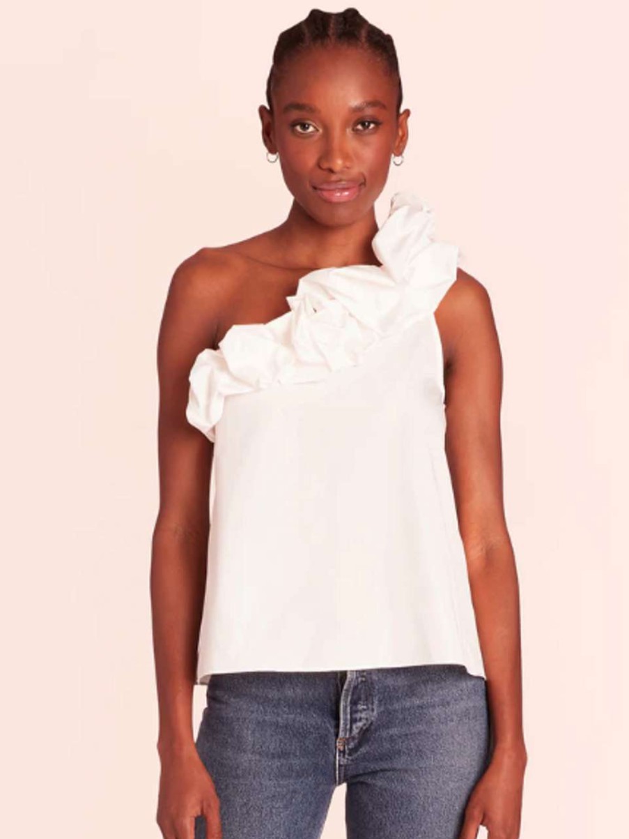 Clothing * | Hermosa Top Amanda Uprichard Cheap Online White