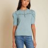 Clothing * | Palmina Tee Nation Hot Sale Dusty Blue