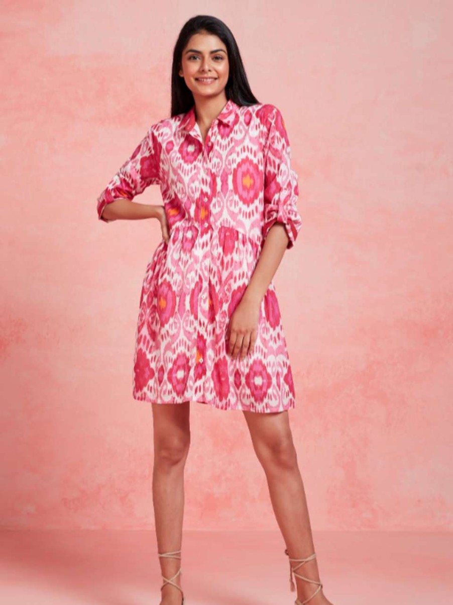 Clothing * | Deauville Dress Ro'S Garden Best Sellers Magenta June