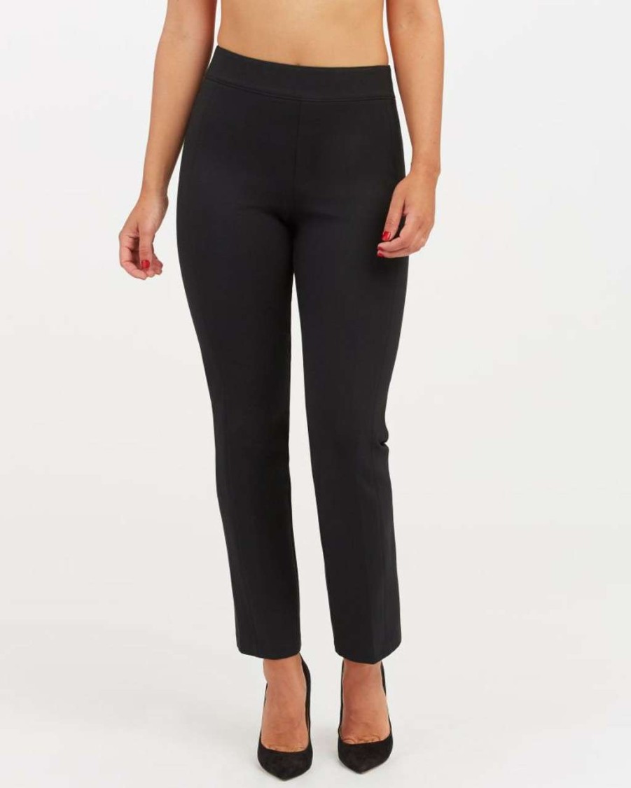 Clothing * | Perfect Pant Slim Straight Spanx New Black