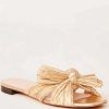 Shoes * | Daphne Knot Flat Sandal Loeffler Randall Hot Sell Gold