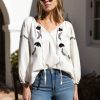 Clothing * | Lucy Dove Embroidery Blouse Emerson Fry Online Salt Organic