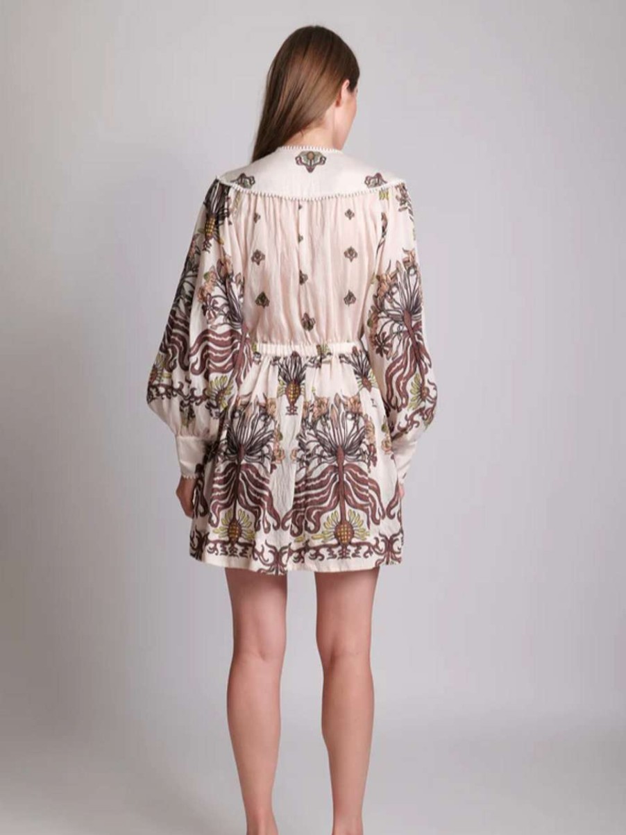 Clothing * | Charlotte Dress Sabina Musayev Excellent Quality Ivory Print