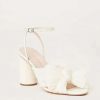 Shoes * | Camellia Knot Mule Loeffler Randall Reliable Quality Pearl