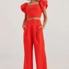 Clothing * | Relish Pants Sovere Online Solar Red