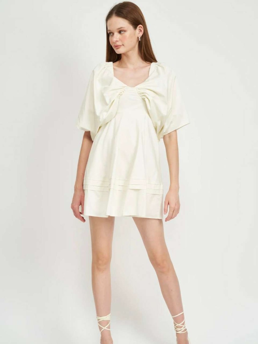 Clothing * | Avery Mini Dress En Saison Best Sellers Cream