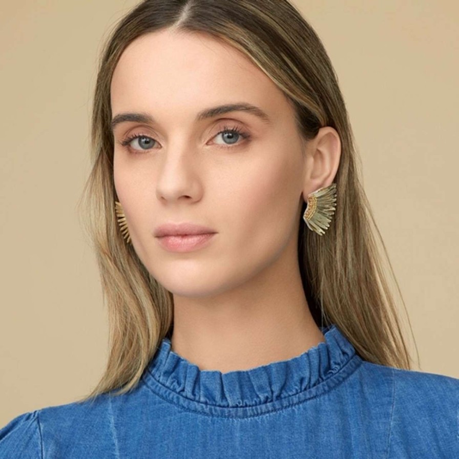 Accessories * | Mini Madeline Earrings Mignonne Gavigan Online Gold