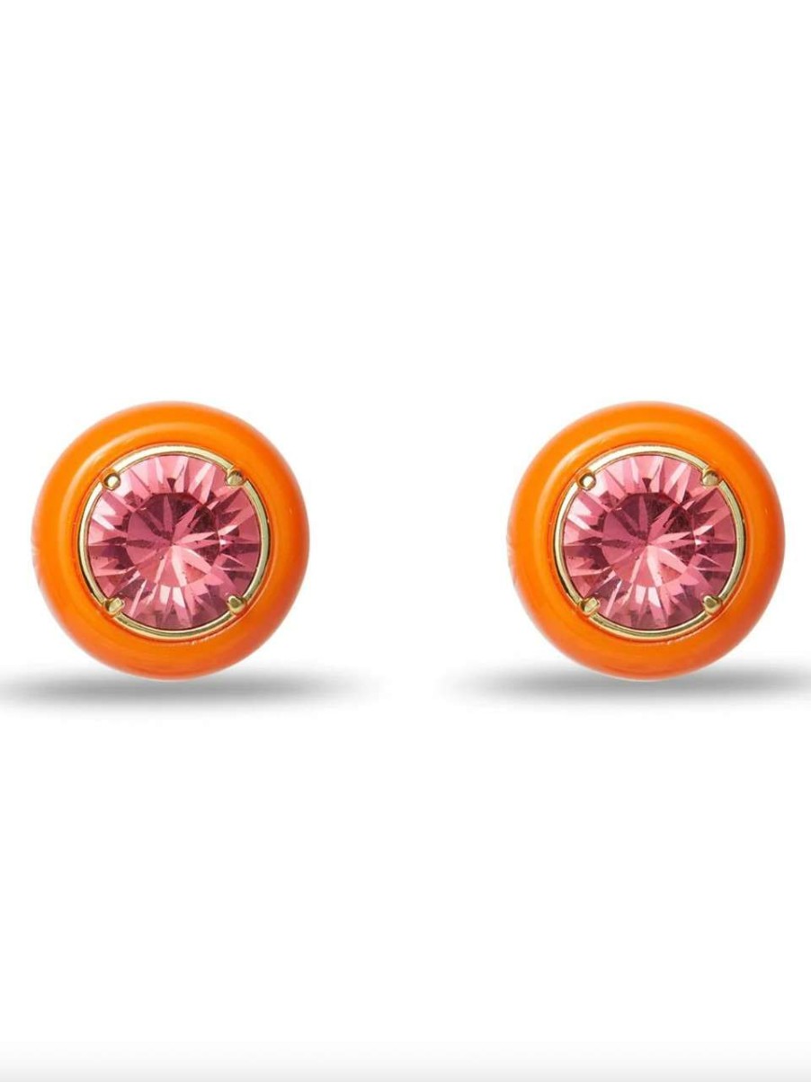 Accessories * | Gumball Stud Earrings Lele Sadoughi Reliable Quality Papaya