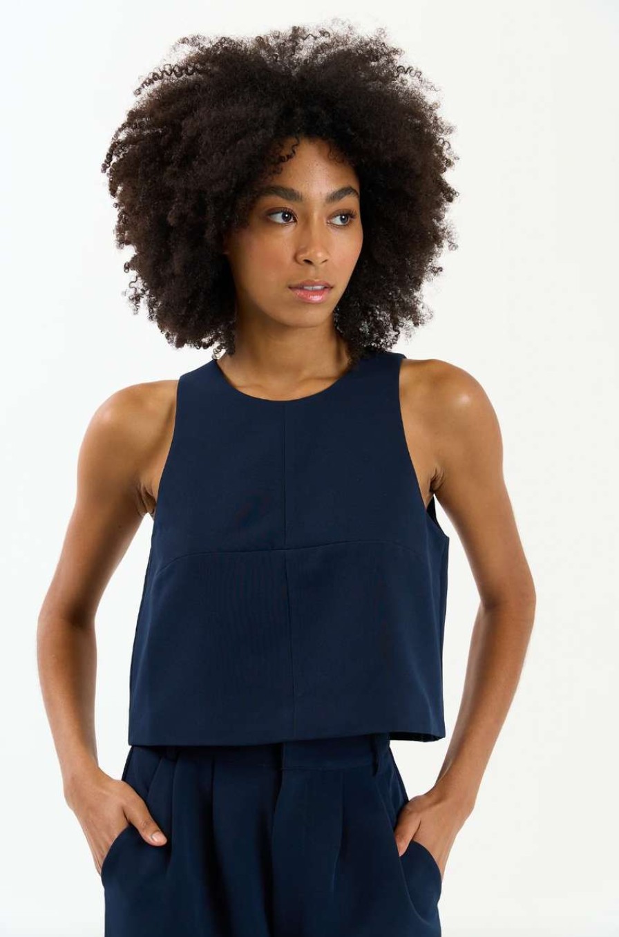 Clothing * | Rae Top Sundays New Deep Navy