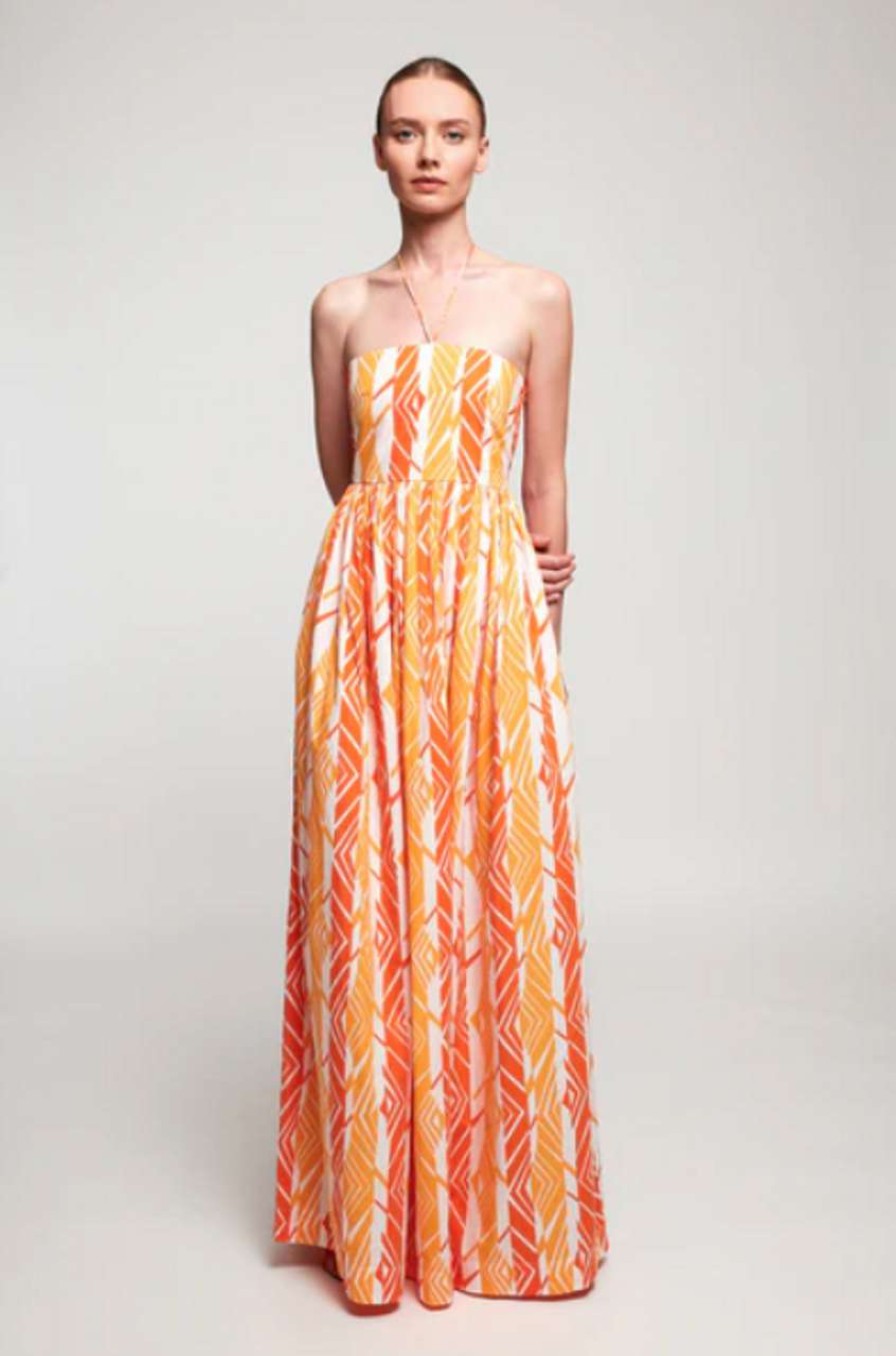 Clothing * | Fine Halter Maxi Dress Swf Online Sales Alhambra