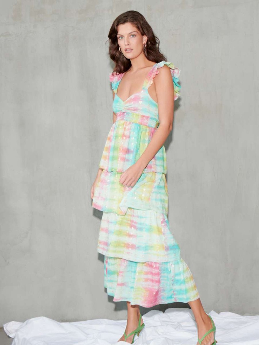 Clothing * | Leola Dress Saylor Online Rainbow