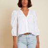 Clothing * | Geneva Romantic Top Nation Top Sell White