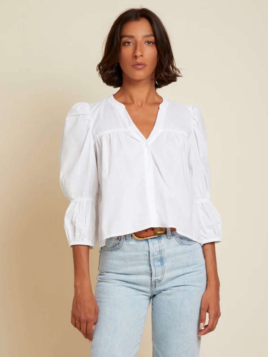 Clothing * | Geneva Romantic Top Nation Top Sell White