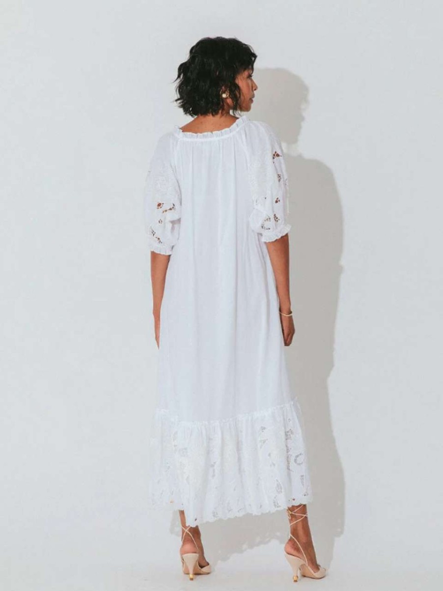 Clothing * | Marin Midi Dress Cleobella Cheap Online Bright White