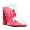 Shoes * | Victorie High Block Heel Schutz Flash Sale Hot Pink