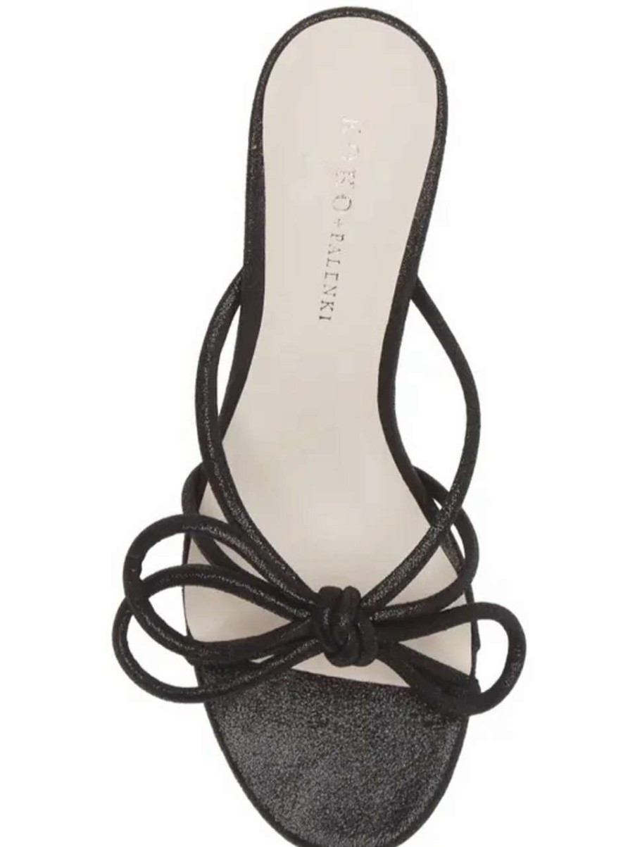 Shoes * | Barely Heel Koko + Palenki Online Sales Black Shimmer