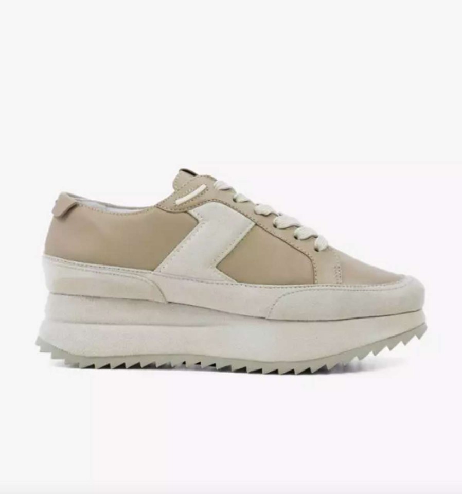 Shoes * | Pali Platform Sneaker Lola Cruz Online Taupe