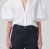 Clothing * | Anya Puff Sleeve Top Citizens Of Humanity Online Sales Optic White