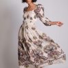 Clothing * | Gleam Dress Sabina Musayev Quality Guarantee Ivory Print