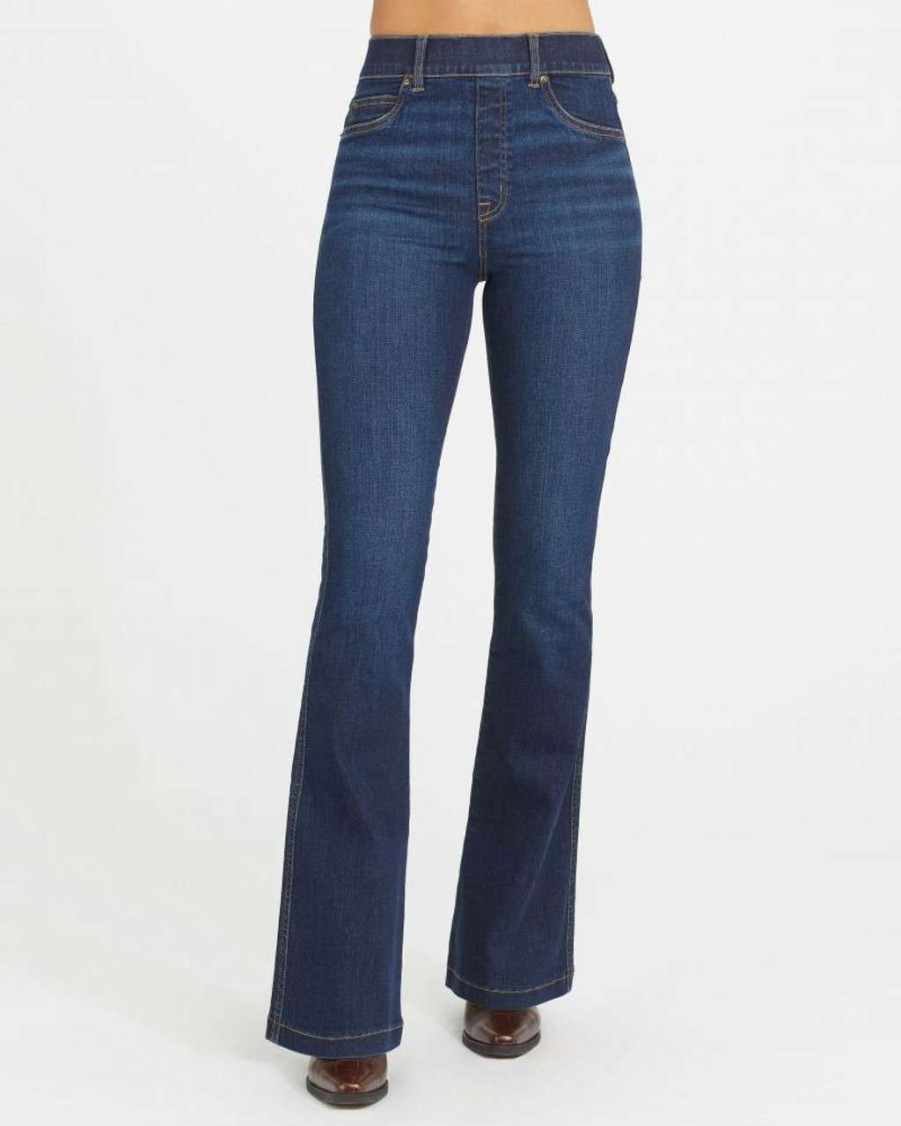 Clothing * | Flare Jean Spanx Quality Guarantee Midnight Shade