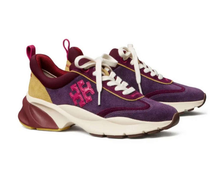 Shoes * | Good Luck Trainer Tory Burch Quality Guarantee Purple/Pink