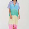 Clothing * | Crinkle Button Down Dress Pitusa Top Sell Brights