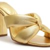 Shoes * | Fairy High Heel Schutz Top Selling Ouro Claro Orch