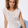 Clothing * | Crochet Top Esqualo Online Sales Natural