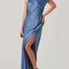 Clothing * | Monroe Dress Astr Best Sellers Slate Blue