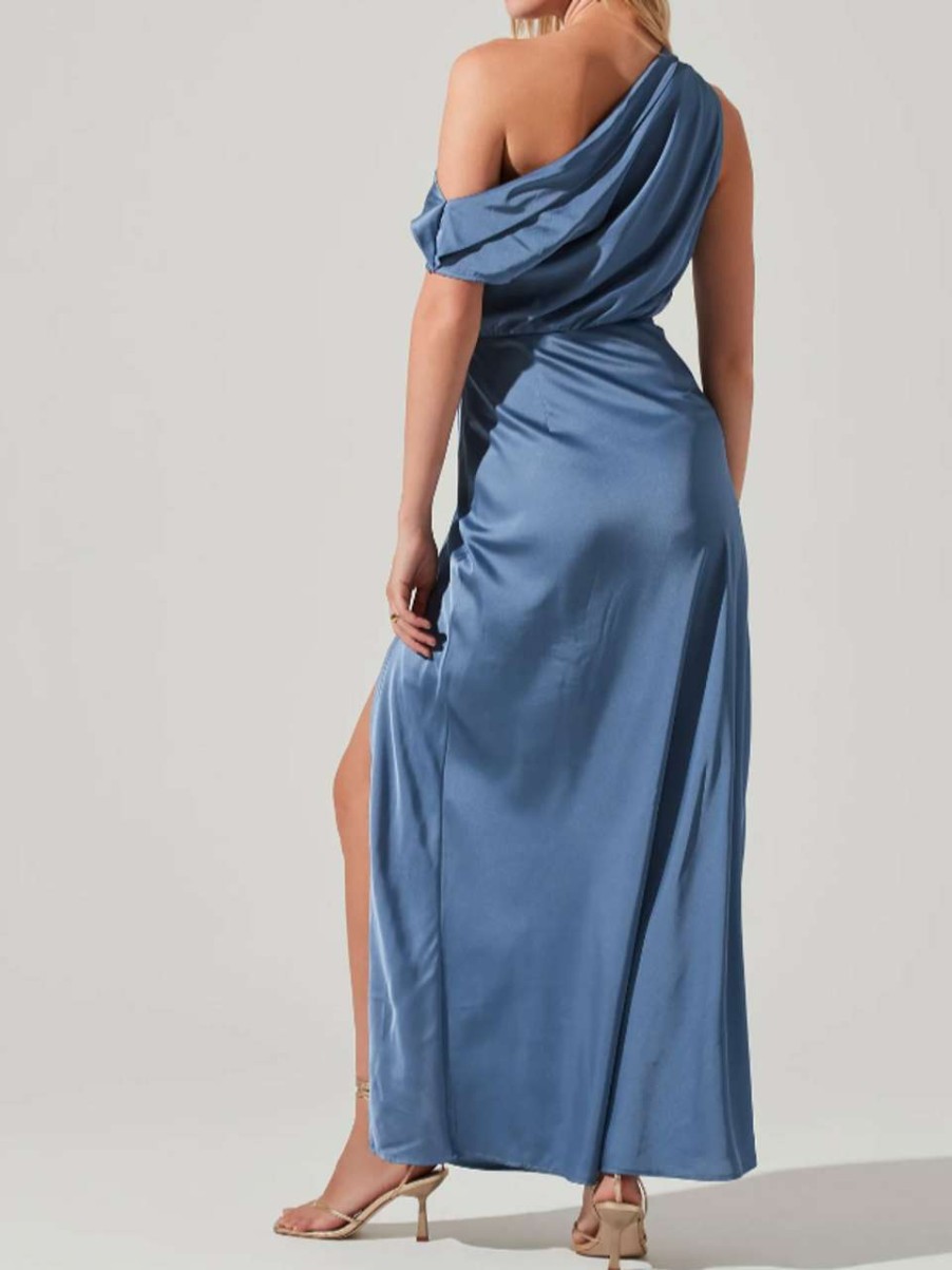 Clothing * | Monroe Dress Astr Best Sellers Slate Blue