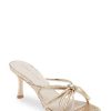 Shoes * | Barely Heel Koko + Palenki Top Selling Gold Leather