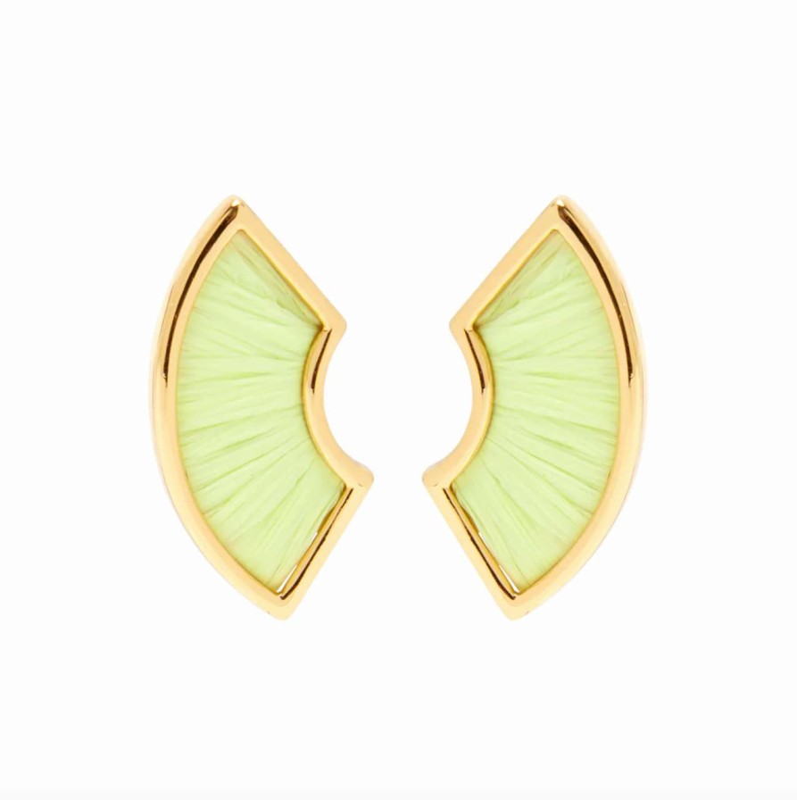 Accessories * | Mini Jane Earrings Mignonne Gavigan Best Sellers Lime