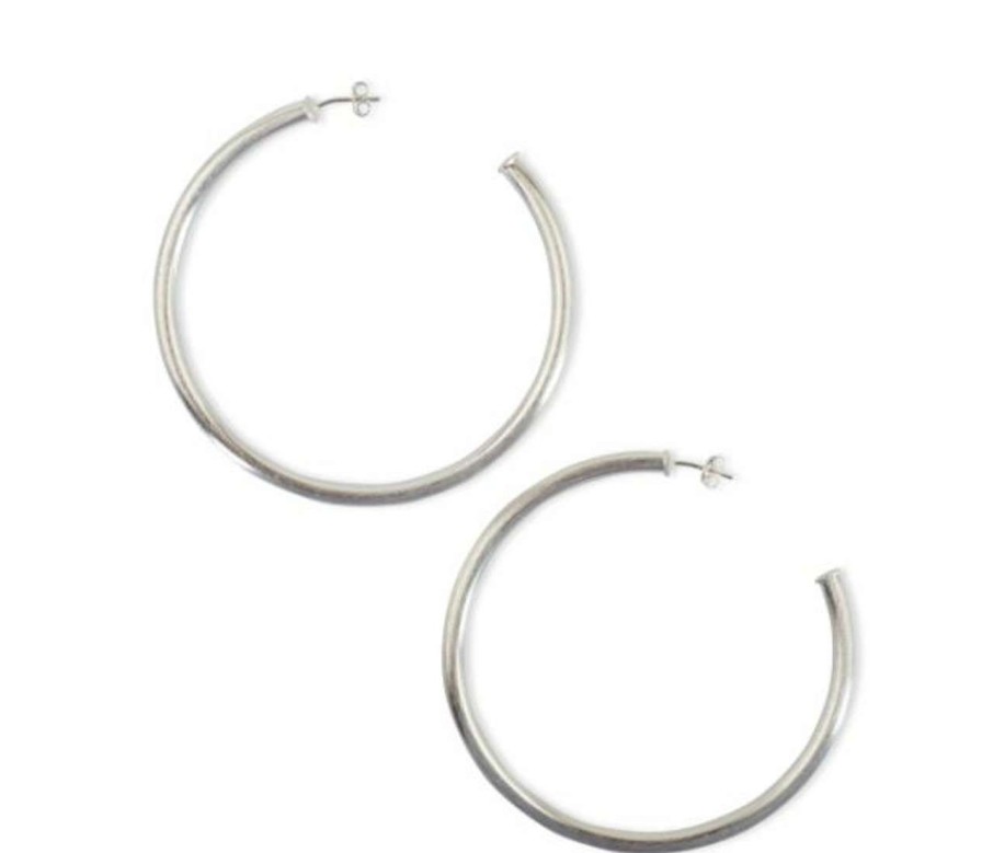 Accessories * | Everybody'S Favorite Hoops Sheila Fajl Online Silver