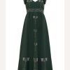 Clothing * | Celine Midi Dress Anna Cate Collection Excellent Quality Forest