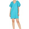 Clothing * | Brocade Dress Jade Quality Guarantee Turquoise