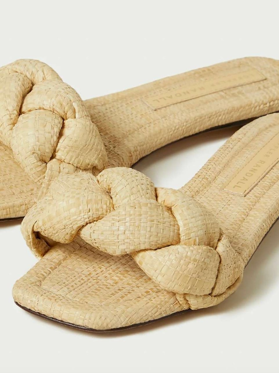 Shoes * | Joanna Braided Sandal Loeffler Randall Reliable Quality Natural