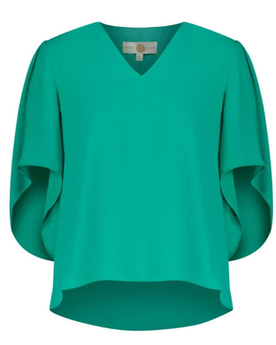 Clothing * | Serena Top Anna Cate Collection Bargain Sale Billard Green